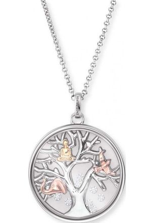 Engelsrufer Womens ERN-FLYTREE-ZI-TRI Ladies Tree of Life Necklace Silver Sterling - One Size