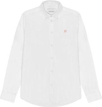 Les Deux Konrad Contrast Oxford Shirt - Heren - Zakelijke Overhemden - Wit - L - Katoen - Overhemden