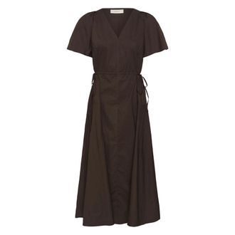 Inwear Raveniw Jurk - Dames - Casual kleedjes - Bruin - 2XS - Katoen - Kleedjes