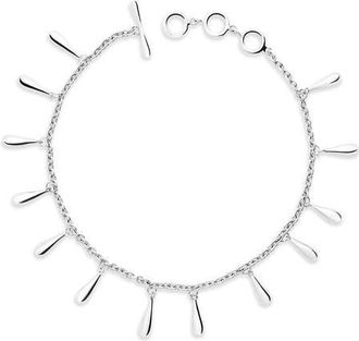 Lucy Quartermaine Drop Station Bracelet in Sterling Silver at Nordstrom, Size 7