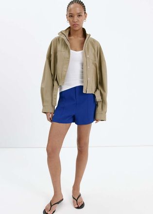 Mango Short tinta unita passanti blu - Donna - 36 - MANGO