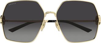 Gucci Sunglasses Gg2163 S 001 Gold/Gray Woman