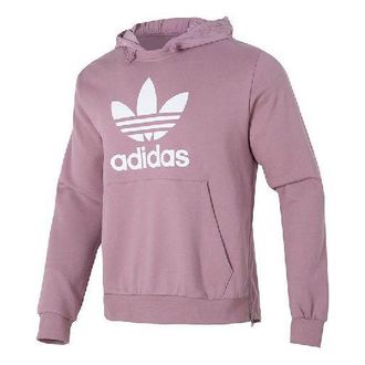 adidas Adicolor Classics Fabric Clash Trefoil Hoodies Pink HC1950