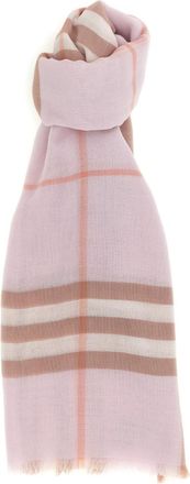 Burberry Pink Check Scarf