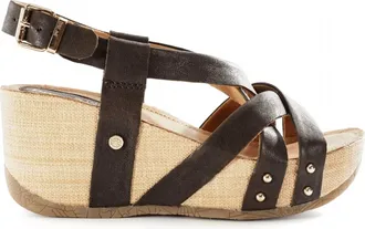 Bussola Womens Ffion Wedge Sandals In Brown