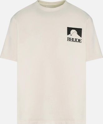 Rhude Mens Moonlight Pack T-Shirt Light Beige - White - Size: 36