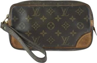 Louis Vuitton Pre-owned Clutches, male, Brown, Size: ONE SIZE Pre-owned Clutch bag