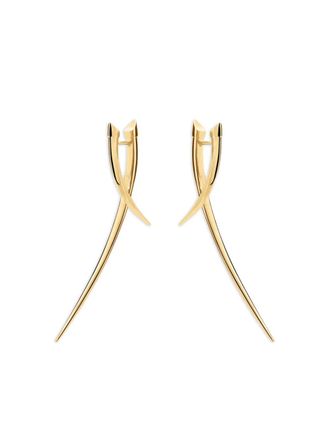 Shaun Leane Sabre Statement crossover earrings - Gold