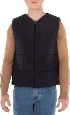 Burberry Knight Motif Quilted Vest, Size Small