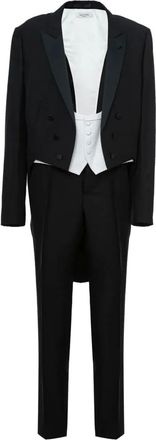Valentino Garavani Completo con revers a lancia - Nero