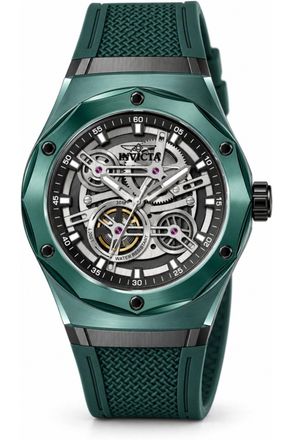 Invicta Speedway 51117 Herenhorloge - Quartz Uurwerk - Plastic met Zilveren Wijzerplaat - 45 mm