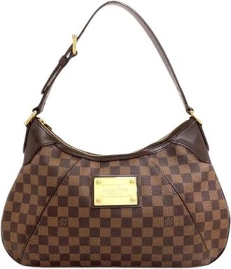Louis Vuitton Pre-owned Vintage Damier Canvas Shoulder Bag - Dames - Vintage Schoudertas - Bruin - ONE Size - Vintage