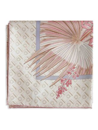 Ferragamo floral-motif silk scarf - Neutrals