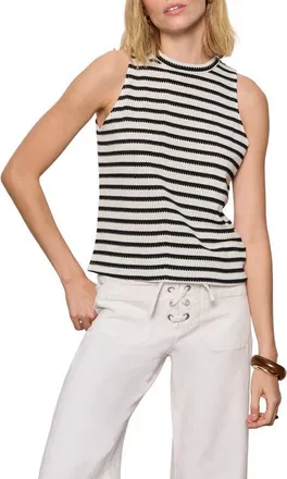 Sanctuary Campari Stripe Tank in Macrame White at Nordstrom, Size Xx-Large