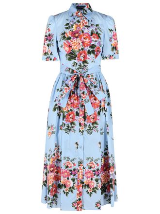 Dolce & Gabbana lichtblauwe katoenen jurk