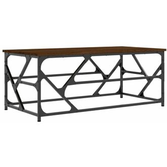 vidaXL Coffee Table Brown Oak 100x50x40 cm Engineered Wood Vidaxl