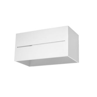 Sollux Lighting L&aacute;mpara de pared blanco aluminio alt. 10 cm