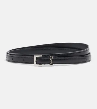 Saint Laurent Cintura Cassandre in pelle