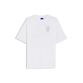 HUGO BOSS Cotton-jersey T-shirt with printed artwork