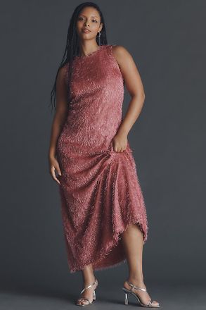 Anthropologie Hutch Sleeveless Fringe Maxi Dress