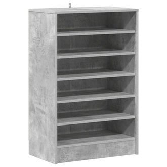 vidaXL Vidaxl - Mueble Zapatero Madera Contrachapada Gris Hormig&oacute;n 60x35x92 Cm