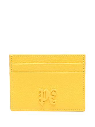 Palm Angels Portacarte con placca logo - Giallo