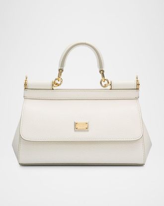 Dolce & Gabbana Medium Sicily Elongated Top-Handle Bag