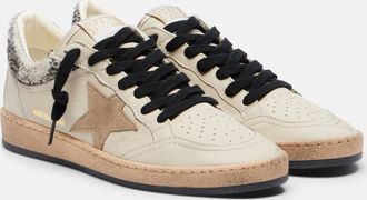 Golden Goose Ball Star leopard-print leather sneakers
