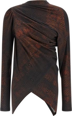 Kiko Kostadinov Brown Simpson Top