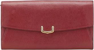 Cartier Pre-owned Wallets, female, Red, Size: ONE SIZE Pre-owned Vintage Leather Wallet