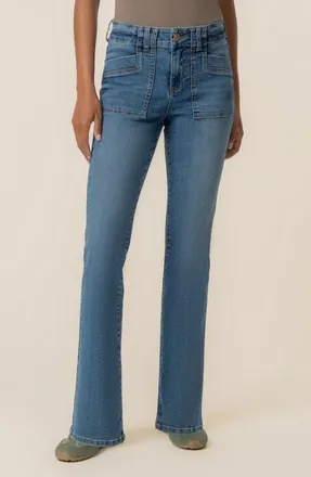 Kut from the Kloth Stella High Waist Flare Jeans in Wish at Nordstrom, Size 00