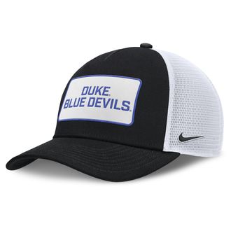 Nike Duke On-Field Rise Nike Mens College Trucker Adjustable Hat in Black | NC97093NDU-EST