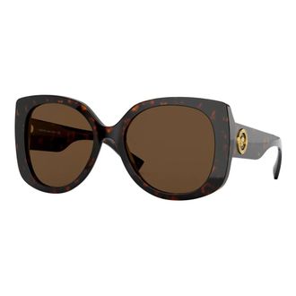 Versace Sunglasses, female, Brown, Size: 56 MM Medusa Icon Sunglasses Dark Havana/Brown