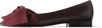 L37 Schoenen, Dames, Rood, 40 EU, Leer, Queen of the Night Ballerina Flats