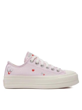 Converse CTAS Lift A09115C Sneaker Womens Pink Platform Y2K Heart Shoes TF6704