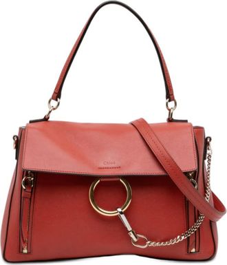 Chlo&eacute; Pre-owned Chloe Medium Leather Faye Day Satchel Ladies 03-18-45-65
