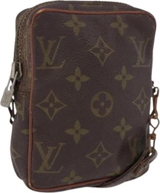 Louis Vuitton Pre-owned Monogram Canvas Shoulder Bag - Dames - Vintage Schoudertas - Bruin - ONE Size - Leer - Vintage