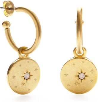 Amano Studio Womens Estrella Hoops Earrings In Opal