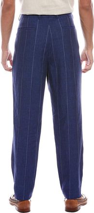 Brunello Cucinelli Linen Pleated Trousers - Indigo