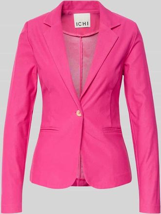 Ichi Slim Fit Blazer mit Paspeltaschen Modell KATE in Pink, Gr&ouml;&szlig;e XL