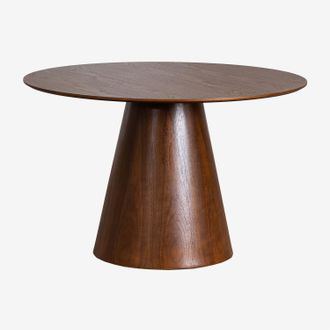 Sklum Mesa De Comedor Redonda En Madera Aura Sklum