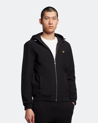 Lyle & Scott Mens Softshell Jacket in Black - Size Medium
