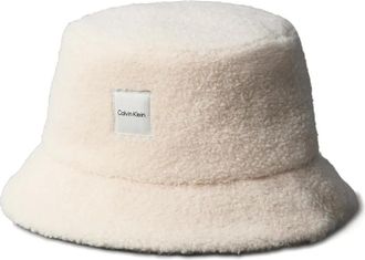 Calvin Klein logo-patch hat - women - Polyester - One Size - Neutrals