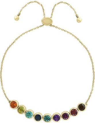 Effy 14K Yellow Gold Multi Gemstone Bolo Bracelet in 14K Gold at Nordstrom, Size 7