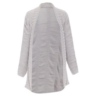 Helmut Lang 100% linen light grey knit long sleeve open cardigan XS