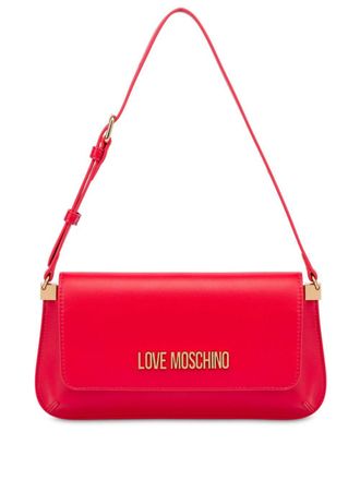 Love Moschino Schoudertas met logo - Rood
