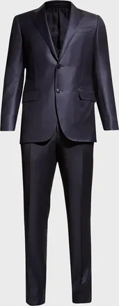 Ermenegildo Zegna Men & apos;s Wool Tic-Weave Suit
