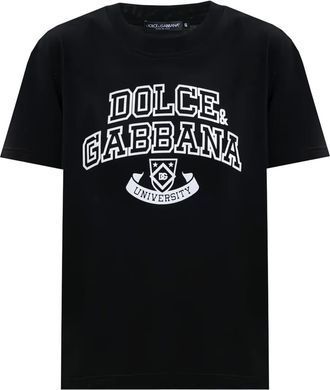 Dolce & Gabbana University graphic-print T-shirt - Black
