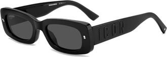 Dsquared2 Icon 0020/S 807 Zonnebrillen - unisex - Zonnebrillen - Zwart - 52 MM - Accessoires