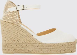 Castaner Espadrillas con zeppa Carina in canvas con plateau e cinturino